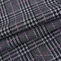 Matériaux textiles d&#39;hiver veste carrée veste tissu de polyester à tissage nature